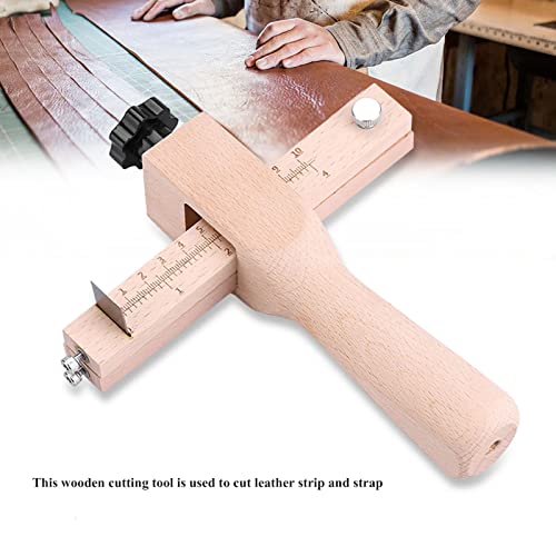 Verstelbare riem Houten lederen riem snijgereedschappen doe-het-zelvers gereedschap snijden met 5 bladen 4