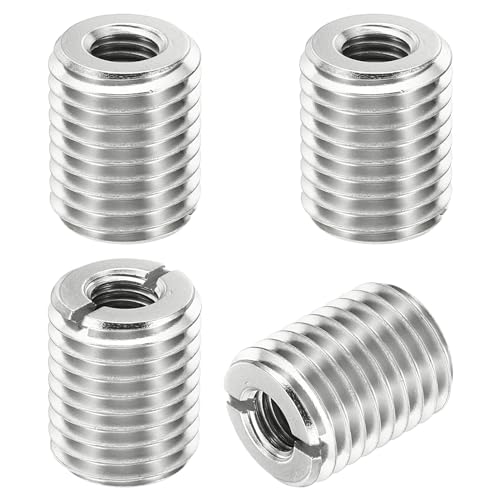 Thread Adapter Sleeve Reduction Nut 4 st M20 x 2,5 man tot M10 x 1,5 vrouw reparatie invoegen Nut Schroef Reducer Roestvrij stalen bevestigingsmiddel 25m m