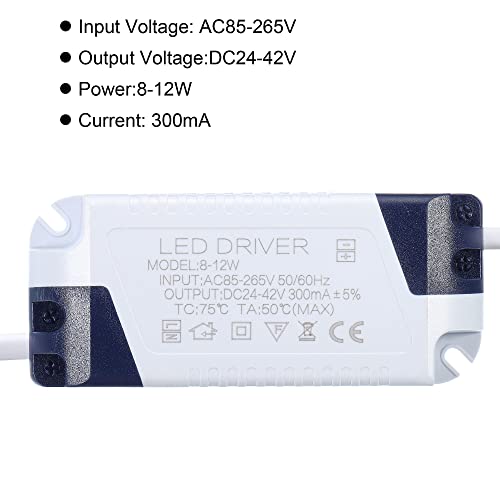 8-12W 300mA leddriver AC 85-265V uitgang 24-42V DC Plug Constante stroomgelijkrichter Transformer Externe voeding Plafondlamp 4