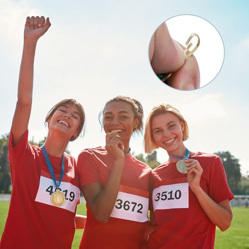 Award Neck Ribbons met Click Clips, Polyester Medal Lanyards Blank Award Ribbon voor Competition Performance Sports Party 5