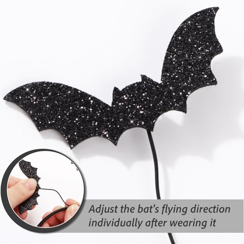 Bat Headband Hair Hoop Bat Headdress voor kinderen en volwassenen Halloween Dress Up Party Accessoires 4