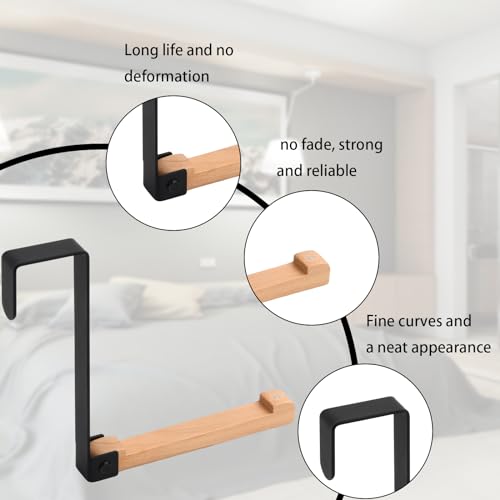 Deurhaken voor opknoping, opvouwbare deur wash Hanger, deur haak lijst voor opknoping, kleding haken, deur voor tas, mantel, handdoek, deur garderobe voor opknoping, voor keuken slaapkamer(White) 3