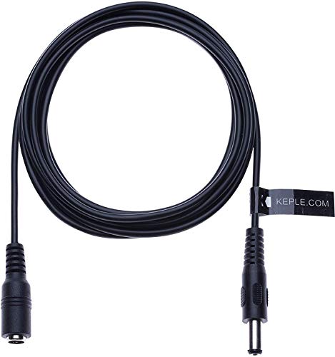 DC Power Extension Kabel met 2.1mm/5.5mm Male to Female Jack 5m/16.4ft Connector CCTV Power Cord Adapter Compatibel met CCTV Security Camera IP Camera DVR Standalone LED Strip Monitors (zwart) 3