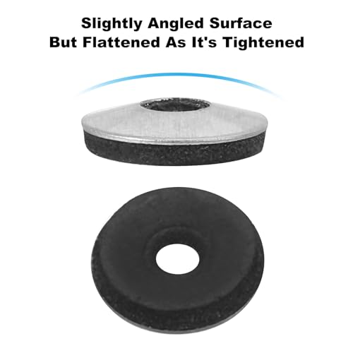 Verzegelingsringen EPDM Rubber Seal, M4.2 x 12 mm, 300 stuks, Schroefhouder gemaakt van gegalvaniseerd Neopreen Rubber voor industriële huishoudelijke machines (#8) 4