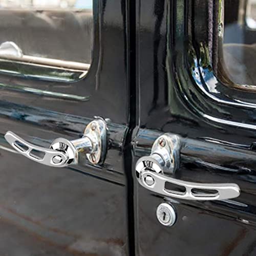 Buitendeurgrepen, 2PCS 4 1/4 inch Auto Auto Premien deurkruk Set, Auto Auto Vintage deur handvat Window Crank Set geschikt voor oudere modellen 5