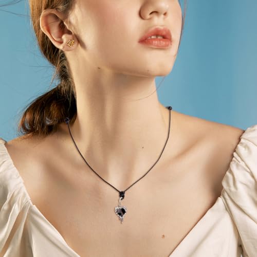 49 st 4 maten Waxed Cord Hanger Kettingen, Black Cord verstelbare kettingen Dubbele geknoopte ketting String voor sieraden het maken van hang hangers Touw, 36-87.5cm 5