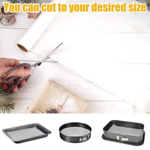 Bakpapier vellen 30 cm x 5 m Butter Bread Paper Roll Deli Paper Sheets Grease Proof Paper, Non-Sticky Bakpapier, White Cheese Paper, Bakpapier voor Sandwich, Friet, Cake 4