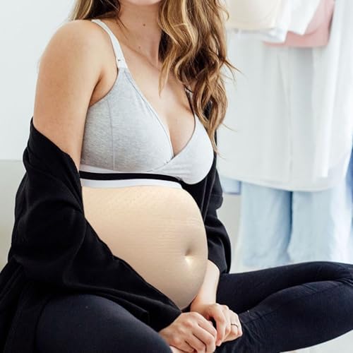 Valse zwangerschap Belly lichtgewicht schuim Fake Tummy, zacht en comfortabel Life Like Lump met extensies voor rol spelen, ademende sponge materiaal, realistische verschijning en 4