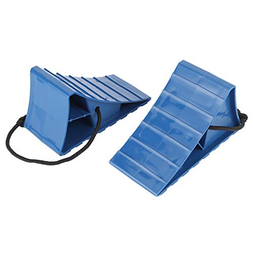 2 Stuks Onderkant Wedges met touw en handvat, Portable Wheel Dock Base, Non-Slip Banden, Stop Blok, Rem Wedges, Trailer, Wedges voor Auto Trailer Camper