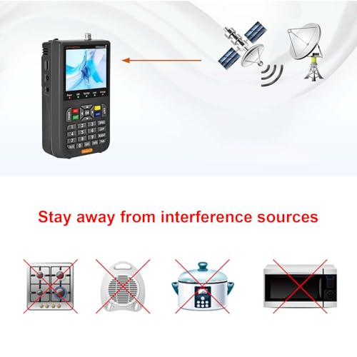 V8 Finder2 Satellietzoeker Digitale zoeker Satellietherkenning DVB-S2X Signaalontvanger Decoder H.264 HD 3.5 Inch LCD voor Satellietbakje instellen 5