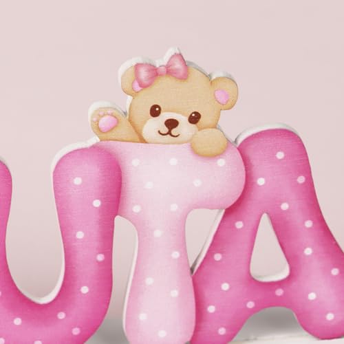 Decoratie geboorte meisje tafel decoratie hout letters welkom houten roos beer tafel decoratie feest gast geschenken geboorte welkom doop 4