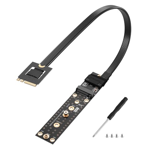 M.2 NGFF-sleutel A+E tot M.2M Key Extender Cable M2 Man naar Vrouwelijke NVME SSD Riser Cable