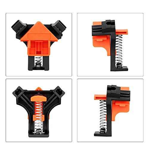 4st Houten Hoek Klemmen voor Houtwerk - 90 graden Hoek Houten Klem Hoek Klem Klem Klem voor het maken van kabinetten Meubels Reparatie Aansluiting DIY Handgereedschap Lasbak 3