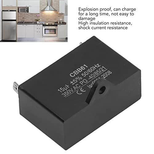 50/60Hz 350VAC 15uf CBB61 Benzine Generator condensator, met ±5% fout, voor Ceiling Fan Motor
