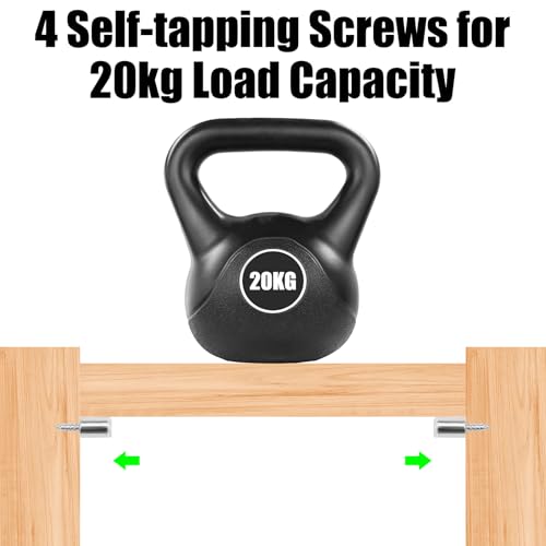 80 stuks Self Tapping Plank Ondersteuningen, Ø7.5mm Plank Ondersteuningen met rubber bescherming, Solid Steel Base Carriers, Self Tapping Schroeven, Plaats Plankhouder voor meubelkasten, Boekenkast 4