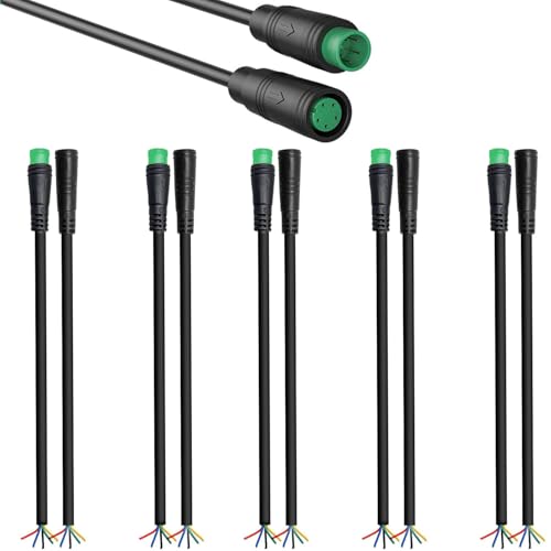 Julet E-Bike uitbreiding Kabel Waterdicht Elektrische fiets uitbreiding Kabel 5-Pin elektrische fietsverlichting