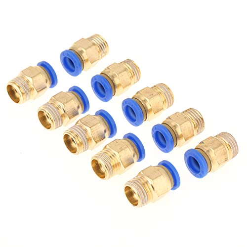 10 st Pneumatische Quick Connector, 8mm Diameter Draad 1/4BSP Air Fittings Adapter, Air Slang Connect Quick Connectors Fittings set