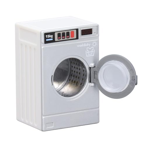 1/12 Schaal Miniatuur Wasmachine, Plastic Poppenmeubels Wasgoed Wasmachine Model Landschap voor Poppenhuis