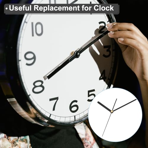 Vervanging Klok Handen Kit, 14 Set Vervanging Klok Handen Kits klokmechanisme beweging aluminium wand klok handen onderdelen voor muur klok reparatie DIY, zwart, A06 5