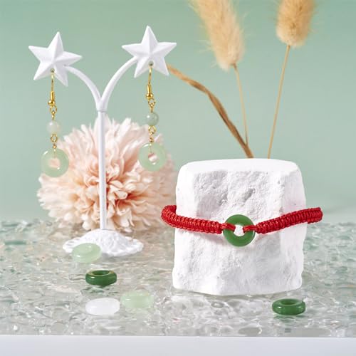 75Stuks 3 Kleuren 12mm Glazen Ring Charm kralen voor DIY Sieraden maken