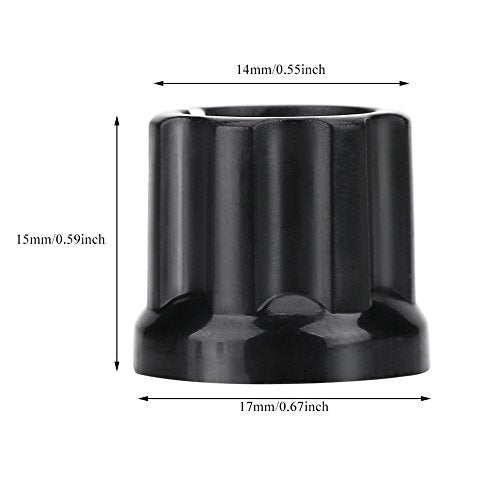 10 st. Volumecontrole Knob D gevormd Shaft Hole Tone Speed Control Knob Caps voor Electric Bass Guitar