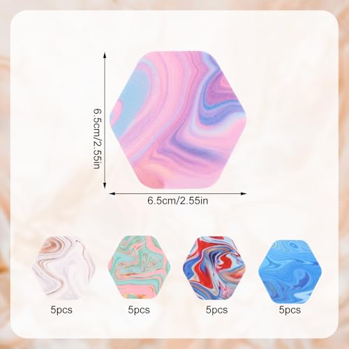 25 st Sensorhoesjes voor Libre 2 en Libre 3, Sweat en Waterproof Sensor Stickers CGM Monitor Marble Gradient lijm Patches (5 Styles)