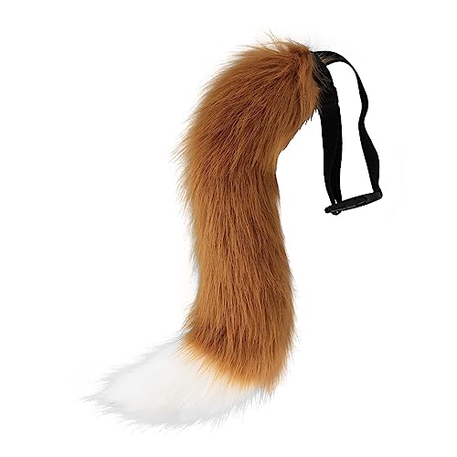 Fox staart Cosplay Simulated Fox staart pluche grote synthetische bont staart tape up dier kostuum Cosplay Fox staart kostuum voor kinderen Volwassenen