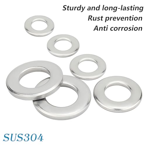 Verpakking van 25 Roestvrij stalen ringen M6 x 12 mm Wasmachines Flat Washers voor Schroeven, Noten en Draadstangen 4