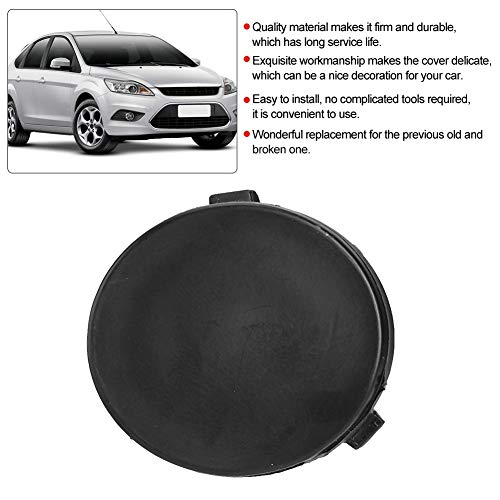 Front Bumper Tow Bar Eye Cap 1521645,8M51-17A989-AA Black Front Bumper Hook Eye Cover Past voor Focus MK2 2007-2011 3