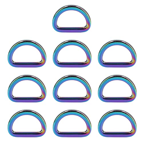 10 st D ringen, Zinklegering Betrouwbare Horseshoe Shape D ringen, Multifunctioneel Niet-gelaste D-vorm Buckle Clips D-ring voor DIY Crafts(5#)