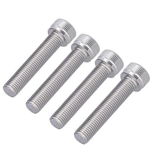 4 st M10 Hex Bolt Socket Cap Head Hex Socket Bolt A2 Roestvrij staal 1.25mm Fine Pitch Machine bevestigingsapparaat hardware(M10*50) 4