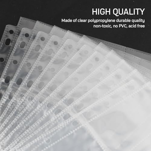 1080 Compartiments, Kaartenhoes, Verzamelbare Map, Folie, 11 Gaten, 60 Vellen/120 Pagina's, Plastic Trading Card Album, Transparante Covers, Speelkaarten Album verzamelen, Kaart Beschermhoes voor 3