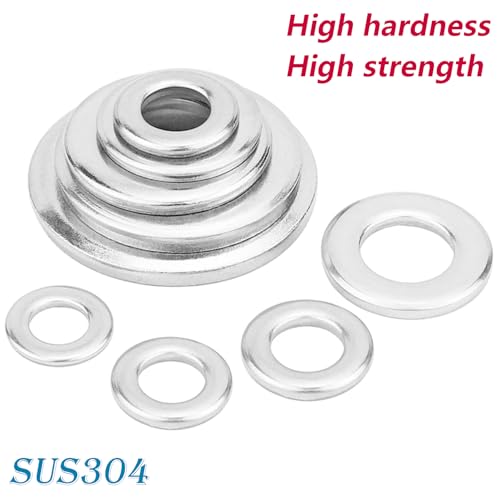 Verpakking van 25 Roestvrij stalen ringen M2.5 x 6 mm Wasmachines Vlakke ringen voor Schroeven, Noten en draadstangen 5