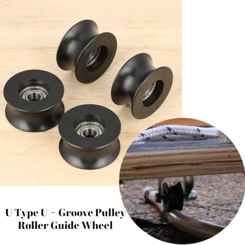 Puleggia per scanalatura 4st u 0840UU U-Groove Puleggia per guida a rulli per pulegge 8x40x20.7mm 3