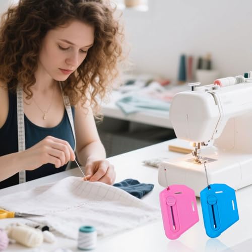 2 sts 2-in-1 verstelbare naadgids met ingebouwde draad van de naad, veelhoekige magnetische multifunctionele zoomgids met schaalverdeling Universele naaiaccessoires en toebehoren 5