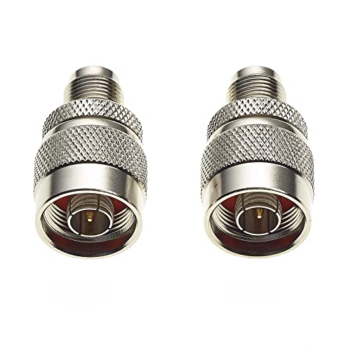 N Type Plug naar TNC Socket Adapter - Man tot vrouw Bulkhead Network Analyzer Booster N-Type Kabel Connector, Low Loss Signal Testing - Pack of 2 3