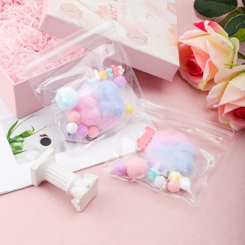 2 st. Cat Paw Squeeze Toy, Taba Cat Paw Fidget Speelgoed Kawaii Cat Paw Stress Relief Sensory Speelgoed Knijpen Speelgoed Gifts Home Office Relaxing(Blue-Pink Plush) 3