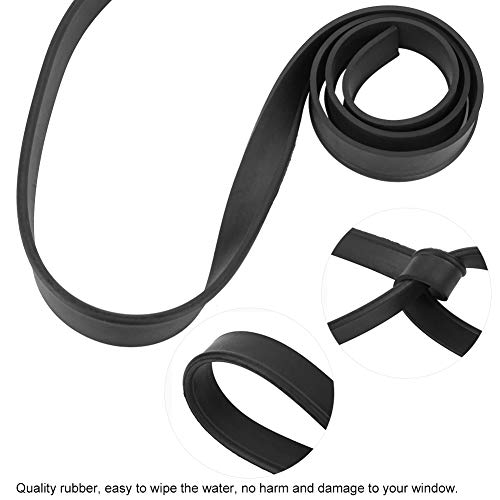 Zuigmond vervanging, milieuvriendelijke 105cm lengte roestvrij staal onschadelijke raamreiniger rubber strip multifunctioneel voor spiegel voor auto 3