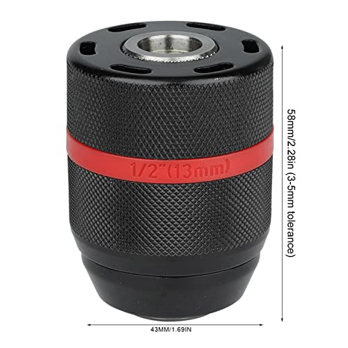 Boor Chuck-vervanging Drill Chuck Keyless Hand Drill Chuck 1 2‐20Unf Mount 2~13mm Zelfscherp Drill Chuck voor meerdere doeleinden