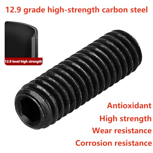 Verpakking van 20 Aanpassende Schroeven, M5 x 6 mm Allen Schroeven, Hexagon Socket Threaded Pins, Thread Pins, Magneetschroeven voor Machines, Deurhandgreep 3