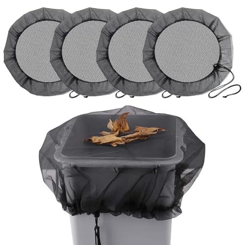 Pak van 2 hoge kwaliteit regenton cover tegen bladeren, regentonnet, verstelbare regenton cover, regentonnet, muggen muggen en muggenlarven