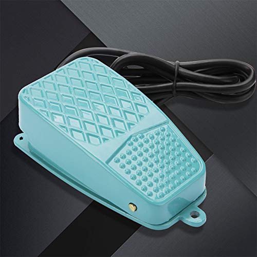 TFS-2 Anti-slip aluminium legering, Voetschakelaar vergrendelbare voetpedaalschakelaar Elektrische reset voetpedaalschakelaar AC 250V 10A Spdt 3