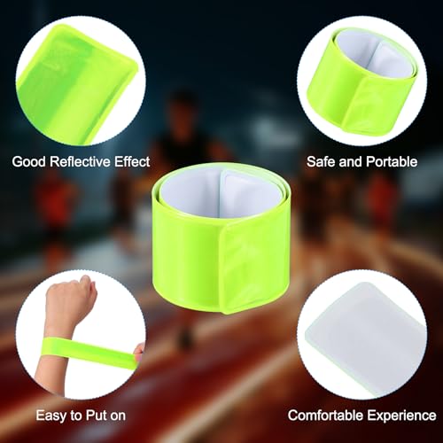 Reflectieve Bat Bands, Reflector Band, Snap Armbanden, Armbanden, Hoge zichtbaarheid, Veiligheidsreflectoren, Polsband, Strips voor Nacht Joggen, Fietsen, Rennen, Wandelen 3
