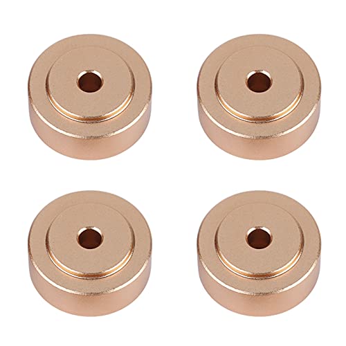Speaker Voeten Turntable Voeten Aluminium 4 stuks 20 * 8mm Aluminium Legering Versterker Voeten Schok Absorber Versterker Padden Voeten Goud (Goud) 3