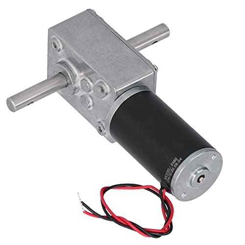 Worm Gear Motor DC Motor metalen behuizing Roestvrij staal uitgang Shaft lage wrijving energieverbruik Elektrische motor gebruikt in huishoudens (DC12V 260RPM) 4