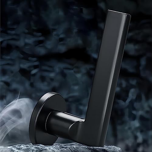 Slaapkamer deurkruk met slot en sleutel, Anti-diefstal Zwarte Matt Splitslot, interne ronde deur handgrepen, interieur deur slot pakket 4