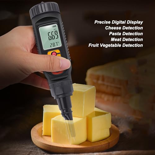 Digitale hoge nauwkeurigheid Bodem PH Temperatuur Tester Waterdichte PH Meter voor het testen van voedsel Probe Type 4