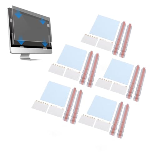 5 Set Privacy Filter Kleefstrips, Computer Privacy Screen Mounting Accessoires Dubbelzijdige lijm Strips voor Laptops en Monitors 3