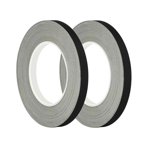 2 Rolls isolatie tape, 15mm x 30m, elektrische tape, isolatie tape voor kabels en kabels, zwart