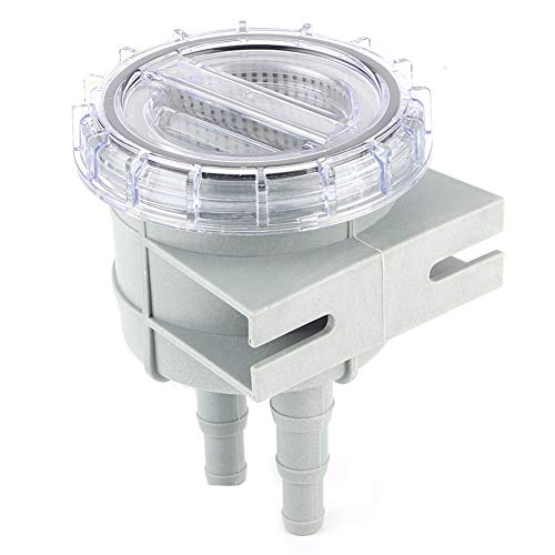Zeewaterfilter, ABS 4.3in Inlaat Zeewaterstrainer Filter Motor Beschermen Reiniging Koelen voor 1/2 in 5/8in 3/4in Slang
